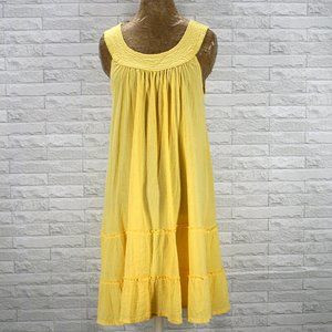 ANTHONY RICHARDS Yellow Gauze Summer Sun Dress